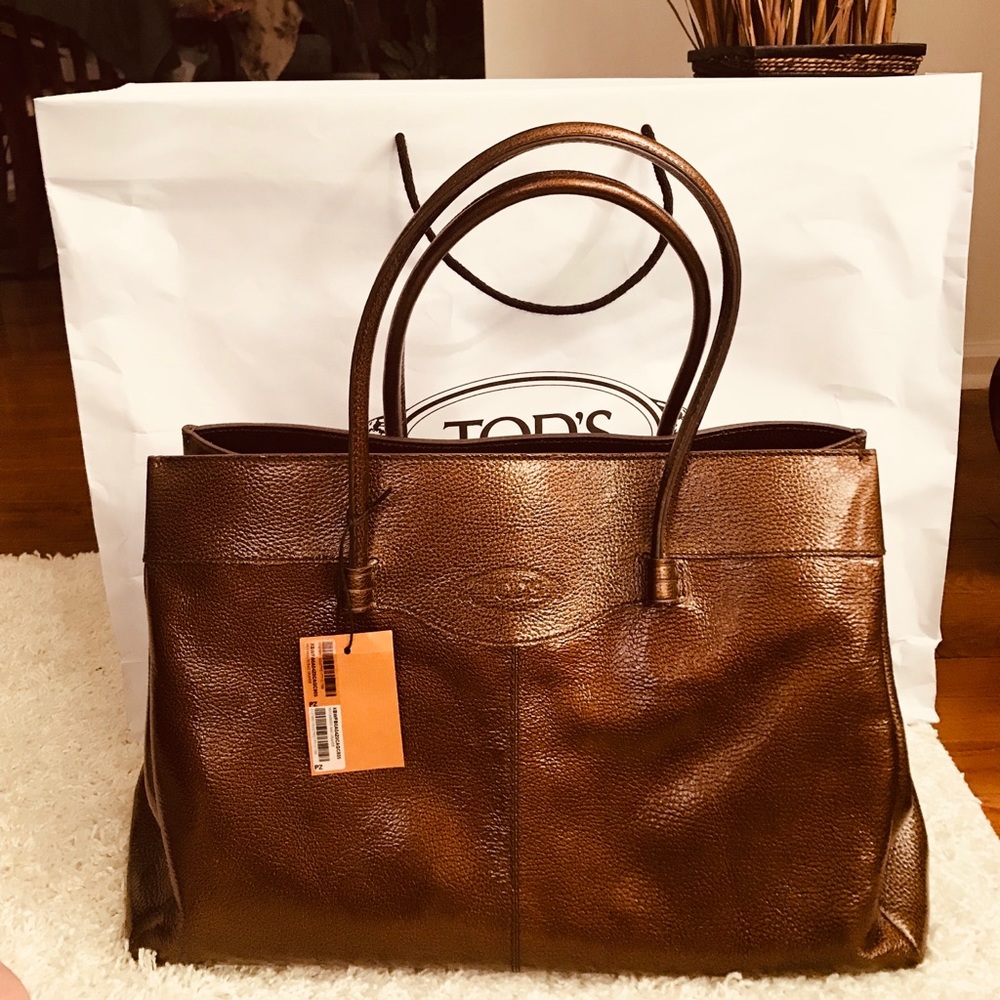 Mocassino bag Grande by TODs with tags